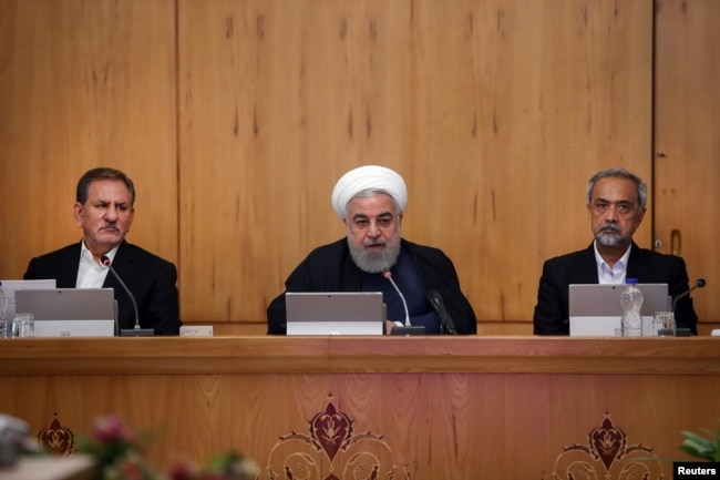 El presidente iraní, Hassan Rouhani, habla durante la reunión del gabinete en Teherán, Irán, el 18 de septiembre de 2019. Foto oficial gobierno de Irán, vía Reuters.