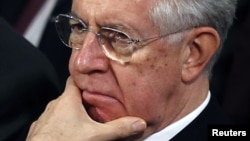İstifa eden Başbakan Mario Monti