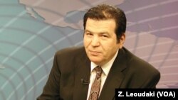 Ο Γ. Μπίστης στο στούντιο της ΦτΑ το 2002