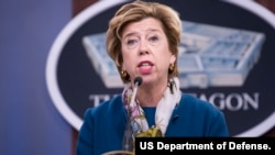 美國國防部負責採購的副部長艾倫洛德(Ellen Lord)（美國國防部2020年3月25日）