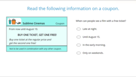 Test image of TOEFL Essentials. (Courtesy of ETS)