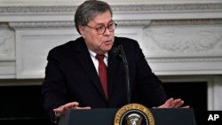 Jaksa Agung Amerika, William Barr (foto: dok). 