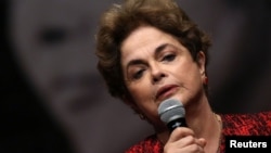Bà Dilma Rousseff, nữ tổng thống bị đình chỉ chức vụ của Brazil.