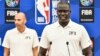 Amadou Gallo Fall lors de la 17e édition du camp de la NBA, à Dakar, Sénégal, le 28 juillet 2019. (VOA/Seydina Aba Gueye)
