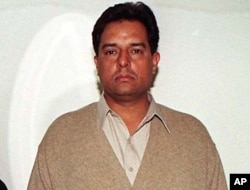 FILE - Mohammed Safdar, son-in-law of Pakistan's recently ousted prime minister, is seen in a family photo taken Dec. 10, 2000, in Islamabad. Safdar, a national assemblyman, said members of the Ahmadiyya sect are a "danger to this country, this nation, its constitution and its identity."