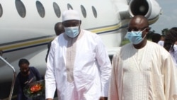 Adama Barrow, Presidente do Gana, e Úmaro Sissoco Embaló, Presidente da Guiné-Bissau