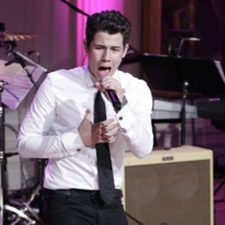 Nick Jonas performing at the White House in February