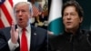 Presiden AS Donald Trump (kiri) dan PM Pakistan Imran Khan. (Foto: dok).
