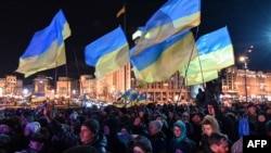 Украинцы отмечают шестую годовщину Евромайдана. Киев, 21 ноября 2019 г.