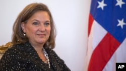 FILE - Assistant Secretary of State for European and Eurasian Affairs Victoria Nuland