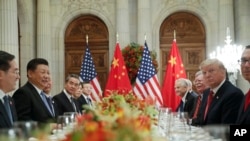 特朗普总统与中国领导人习近平在布宜诺斯艾利斯会晤