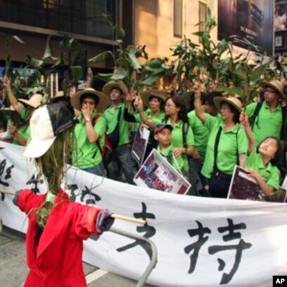 香港民众抗议与中国内地高铁接轨计划