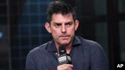 Director Chris Weitz participates in the BUILD Speaker Series to discuss the film "Operation Finale" at AOL Studios, Aug. 14, 2018, in New York.
