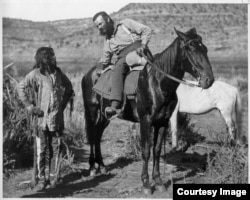 Geologist and explorer John Wesley Powell introduced the importance of science in decision-making with his surveys and analysis of the unmapped regions of the United States in the late 1800s. Shown here in the Utah territory. (Smithsonian Institution)