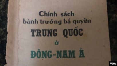 Bìa sách ‘Chính Sách Bành Trướng Bá Quyền TQ ở Đông Nam Á’