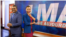 John Lyndon (L) and Anasthasie Tudieshe (R) host VOA French daily television show LMA TV. 