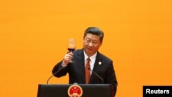 Le président chinois Xi Jinping à Beijing, en Chine, le 14 mai 2017.