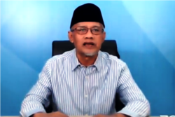 Ketua Umum PP Muhammadiyah, Haedar Nashir. (Foto: VOA/Nurhadi Sucahyo)