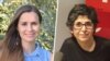 فریبا عادلخواه شهروند ایرانی- فرانسوی (راست) و کایلی مور گیلبرت، شهروند استرالیایی زندانی در ایران 