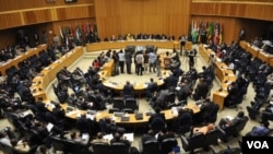 Một phiên họp của Liên hiệp Phi châu ở Addis Ababa