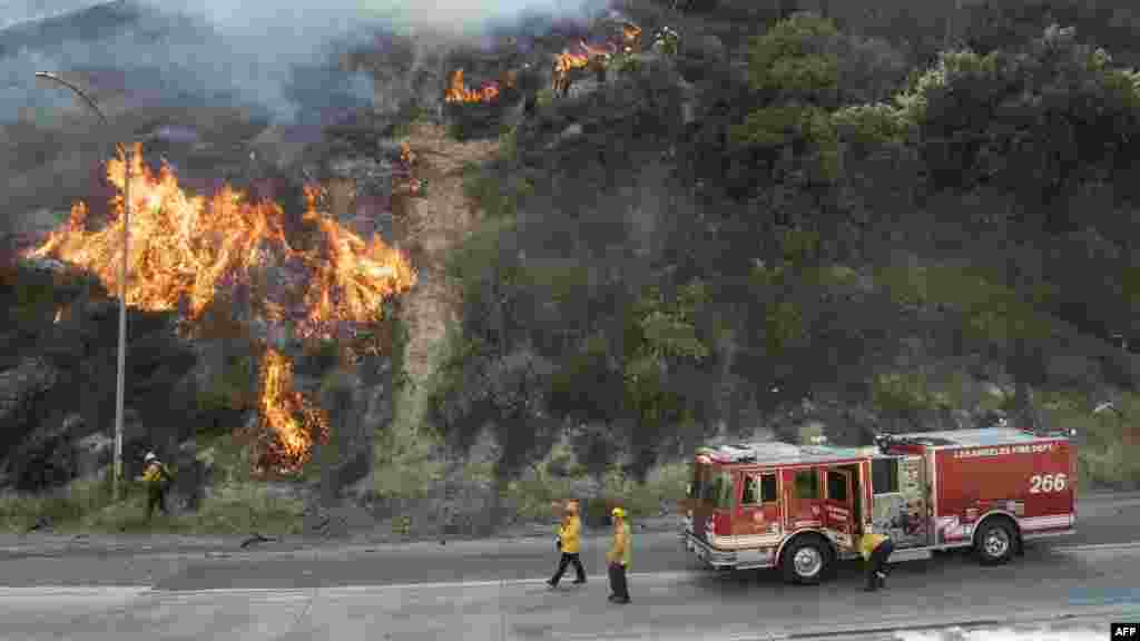 آگ کئی مقامات پر رہائشی علاقوں تک پہنچ چکی ہے