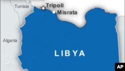 Letak kota Misrata di Libya.