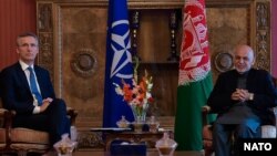 رئیس جمهور افغانستان امروز در نشست مشترک خبری با دبیرکل ناتو با خبرنگاران صحبت میکرد.