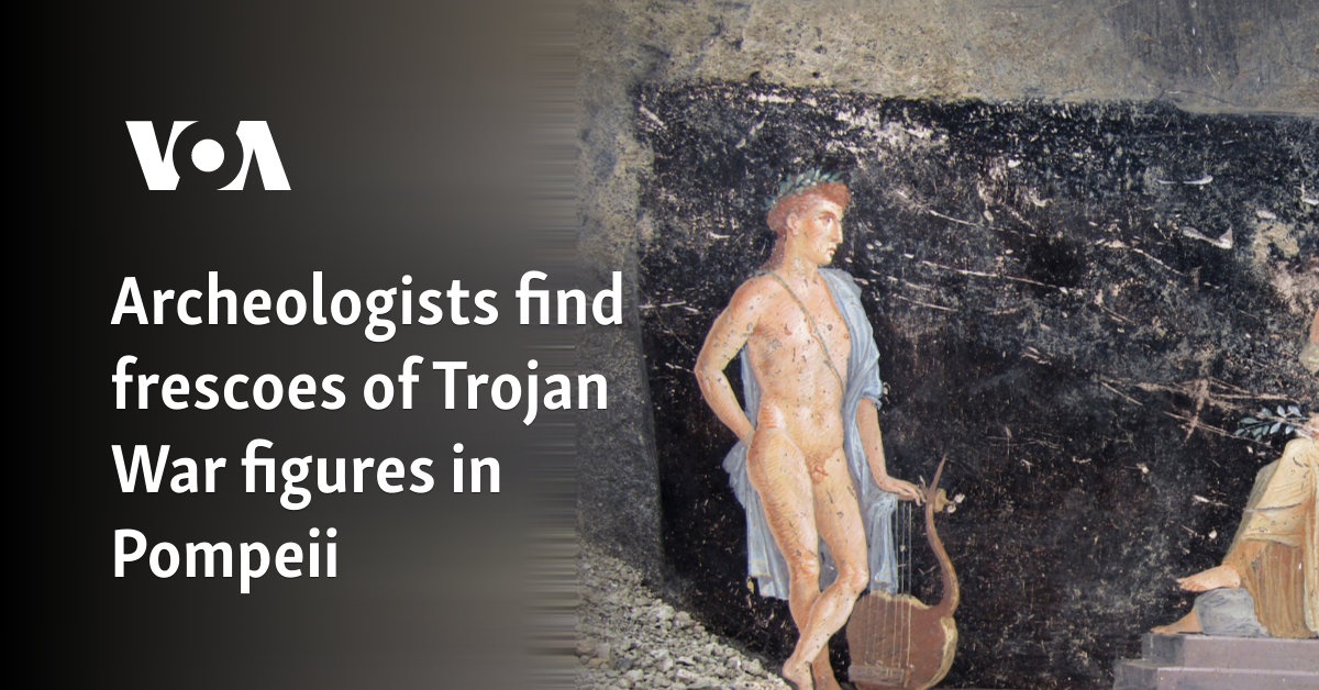 Archeologists find frescoes of Trojan War figures in Pompeii