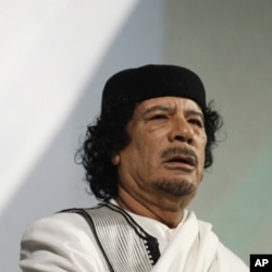 Le leader libyen Mouammar Kadhafi