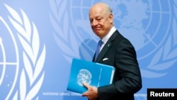Staffan de Mistura, le médiateur de l'ONU pour la Syrie, à Genève le 14 mars 2016. (Reuters/ Ruben Sprich)