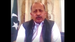 Pakistan's Ambassador to Afghanistan, Mansoor Ahmad Khan, speaks during a discussion, in this screen grab taken from a video, in Kabul, Afghanistan Sept. 27, 2021.