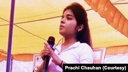 Prachi Chauhan is one of the hundreds of girls who has joined a campaign to raise the minimum marriage age of girls from 18 to 21.