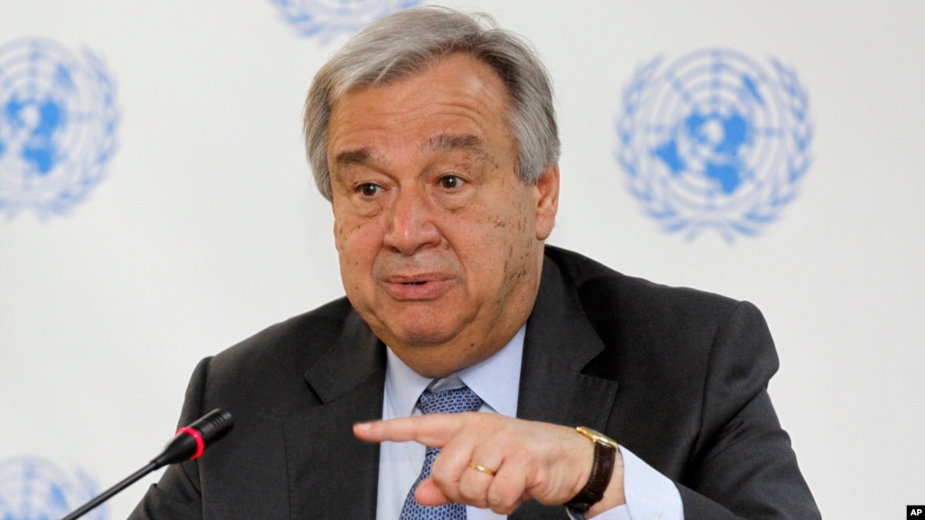 Image result for UN chief: 1 option to protect Palestinians is a new force