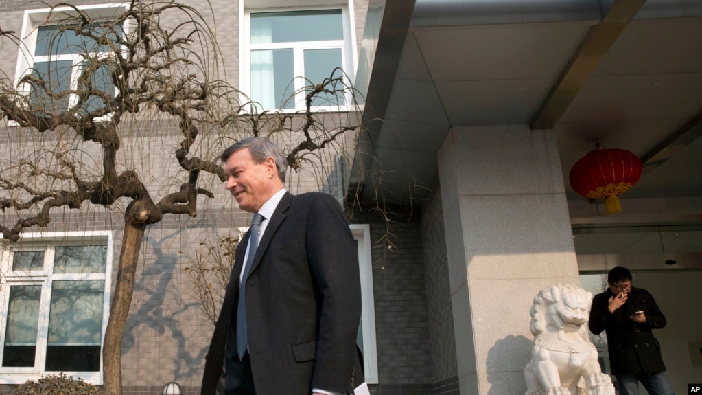 欧盟驻中国大使史伟2017年1月25日出席记者会(美联社)