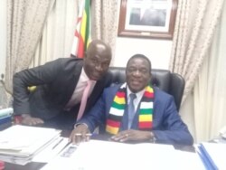 Believe Gaule with President Emmerson Mnangagwa