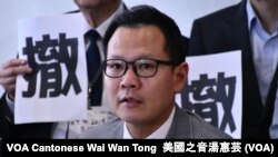 公民黨法律界立法會議員郭榮鏗 (攝影：美國之音湯惠芸）