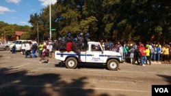 Police are monitoring the million man march in Harare.