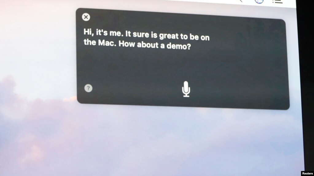 FILE - Craig Federighi, Senior Vice President of Software Engineering for Apple Inc, discusses the Siri desktop assistant for Mac OS Sierra at the company's World Wide Developers Conference in San Francisco, California, U.S.