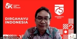 Deputi Komisioner Pengawas I Perbankan, Otoritas Jasa Keuangan (OJK), Teguh Supangkat dalam sebuah webinar (Foto: screenshot)