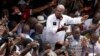 Defeated Congo opposition candidate Martin Fayulu greets supporters as he arrives at a rally in Kinshasha, Congo, Jan. 11, 2019. 