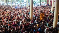 The 14th Dalai Lama lecturing Buddhism in Dharamsala, India, September 11, 2016. (Irina Zueva/Courtesy Photo)