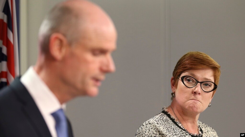 Министр иностранных дел Нидерландов Стеф Блок и министр иностранных дел Австралии Марис Пейн. Сидней, Австралия, 27 марта 2019