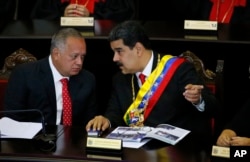 Diosdado Kabello və Nikolas Maduro