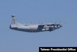 中共解放軍運-8遠乾機日前襲擾台灣。此為同型機。（台灣國防部提供）