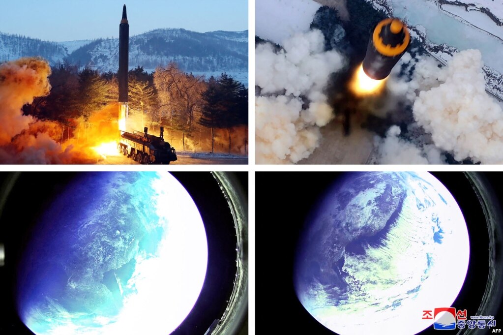 북한은 지난 1월 "국방과학원과 제2경제위원회를 비롯한 해당 기관의 계획에 따라 지상대지상중장거리탄도미사일 '화성-12형' 검수 사격 시험을 진행했다"며 사진을 공개했다.