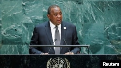 Rais wa Kenya Uhuru Kenyatta.