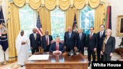 Les émissaires de l'Egypte, de l'Ethiopie et du Soudan ont été reçus par le président américain Donald Trump à la maison blanche.