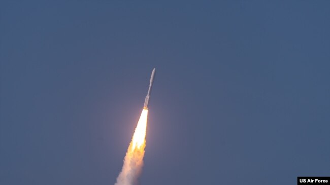 为美国太空军发射的第一颗通信卫星2020年3月26日发射升空（美国空军照片）