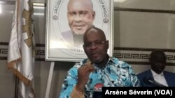 Jean-Jacques Serge Yhombi Opango ya opposition, Brazzaville, le 11 décembre 2019. (VOA/Arsène Séverin)
