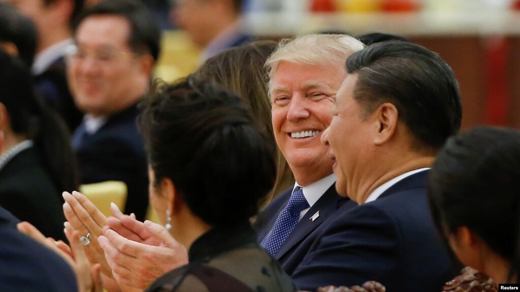 Image result for trump and xi in beijing